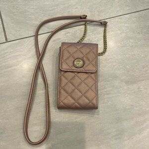 Liz Claiborne crossbody purse wallet cell phone holder 4” x 7”